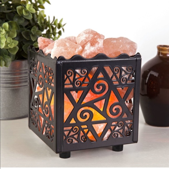 Himalayan salt lamp with dimmer bulb/cord, NIB - Picture 4 of 5